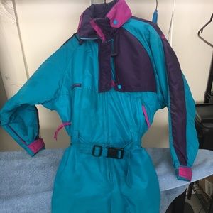 Retro ski onesie!